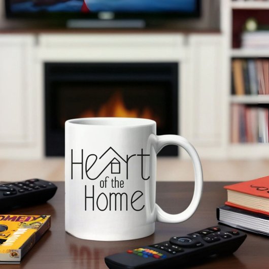 Herz der Zuhause | Tasse personalisierter Name