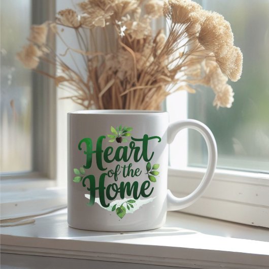 Herz der Zuhause | Tasse personalisierter Name