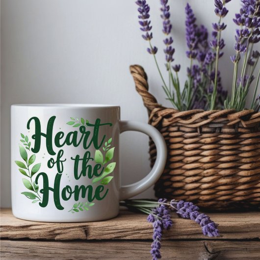 Herz der Zuhause | Tasse personalisierter Name