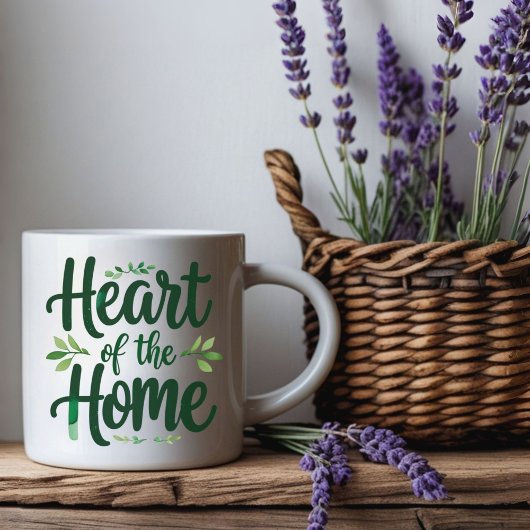 Herz der Zuhause | Tasse personalisierter Name