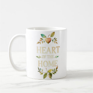 Herz der Zuhause Tasse personalisierter Name
