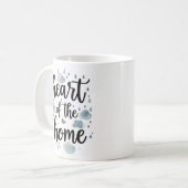 Herz der Zuhause | Tasse personalisierter Name (Vorderseite Links)