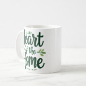 Herz der Zuhause | Tasse personalisierter Name (Vorderseite Links)