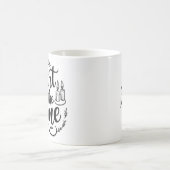 Herz der Zuhause | Tasse personalisierter Name (Mittel)