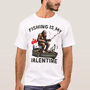 Herz des Anglers: Valentinstag T-Shirt