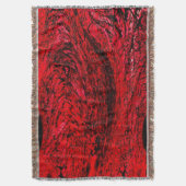 Herz des Chaos – Unendliche rote Spirale Decke (Vorderseite Vertikal)