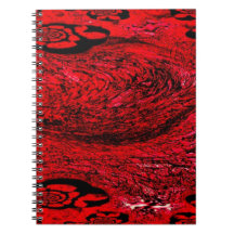 Herz des Chaos – Unendliche rote Spirale