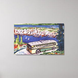 Herz des Evergreen Playground Leinwanddruck