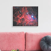 Herz des Flaming Star Leinwanddruck (Insitu (Wohnzimmer))