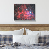 Herz des Flaming Star Leinwanddruck (Insitu (Schlafzimmer))