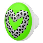 Herz des Fußball-Fußball-Fußballs Keramikknauf (Rechts)