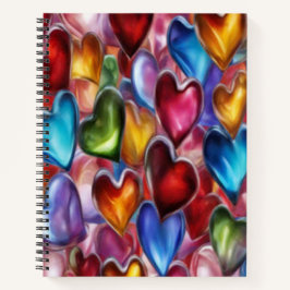 Herz des Glases - Spiral-Notebook Notizblock