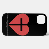 Herz des Glaubens Cross Phone Case - Ephesians 6:1 (Rückseite (Horizontal))