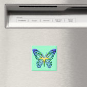 Herz des Goldenen Schmetterlings Magnet (In Situ (Geschirrspüler))