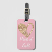Herz des Goldes Gepäckanhänger (Vorderseite Vertikal)