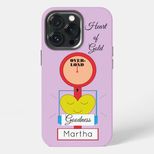 Herz des Goldes iPhone Hülle (Hinten)