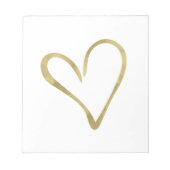 Herz des Goldes Notizblock (Vorderseite)