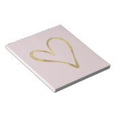Herz des Goldes Notizblock (angewinkelt)