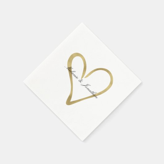 Herz des Goldes Serviette (Ecke)