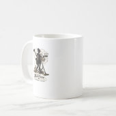 Herz-des-Hauses-Mutter-Zitat Silhouette-Design Kaffeetasse (Vorderseite Links)
