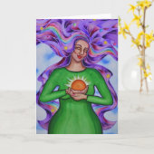 Herz des Heilens von #2 durch Rita Loyd Karte (Gelbe Blume)