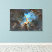 Herz des Herznebels Leinwanddruck (Insitu (Holzboden))