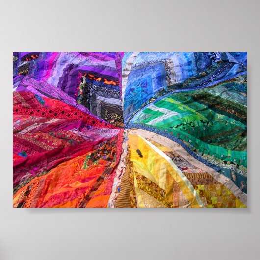 Herz des Hexagon Poster (Vorne)