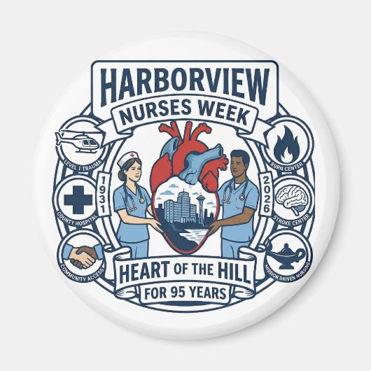 Herz des Hill Magnet (Design A) (Vorne)