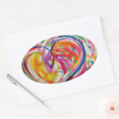 Herz des Joy Painting Stickers Art Labels (Umschlag)