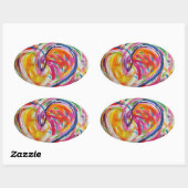 Herz des Joy Painting Stickers Art Labels (Blatt)