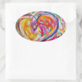 Herz des Joy Painting Stickers Art Labels (Tasche)