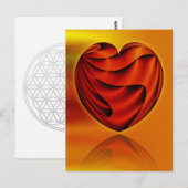 Herz des Lebens Postkarte (Vorne/Hinten)