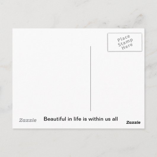 Herz des Lebens Postkarte (Rückseite)