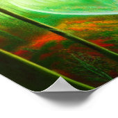 Herz des Lichts in einem Waldposter Poster (Ecke)