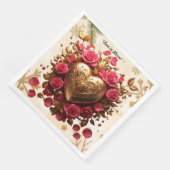 "Herz des Luxus" Serviette (Ecke)