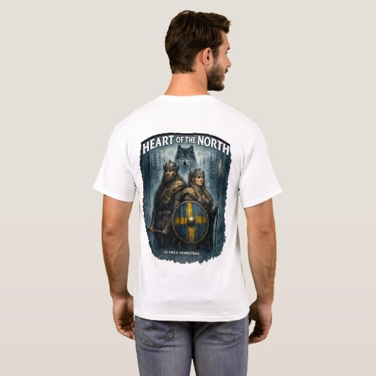 Herz des Nordens T-Shirt (Schwarz voll)