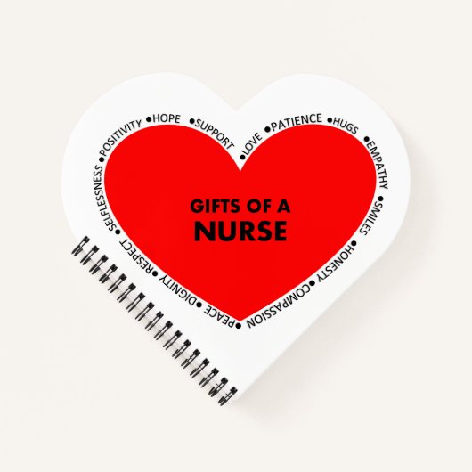 Herz des Nurse Notepad Notizblock (Vorderseite)