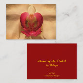 Herz des Orchidee ATC Visitenkarte (Vorne/Hinten)