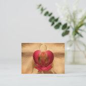 Herz des Orchidee ATC Visitenkarte (Stehend Vorderseite)