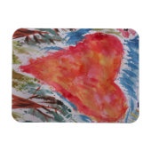 Herz des Planet Flexible Foto Magnet (Horizontal)