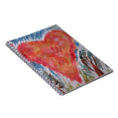 Herz des Planet Spiral Notebook Notizblock (Rechte Seite)