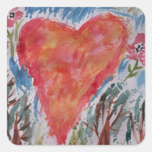 Herz des Planet Sticker