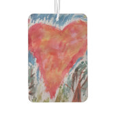 Herz des Planeten Air Freshener Autolufterfrischer (Rückseite)