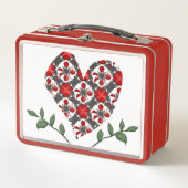 Herz des Prüfzeichens Metall Brotdose (Vorderseite)