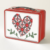 Herz des Prüfzeichens Metall Brotdose (Rückseite)