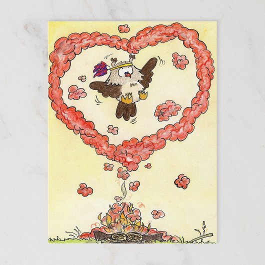 HERZ DES RAUCHS Postkarte von Nicole Janes