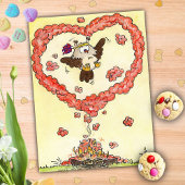 HERZ DES RAUCHS Postkarte von Nicole Janes