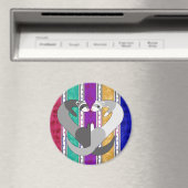 Herz des Regenbogenmagneten von Ferret Magnet (In Situ (Geschirrspüler))