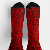 Herz des roten Glitzer Socken (Oben)