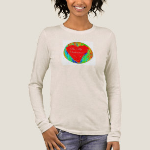 Herz des roten Valentins Tri-Blend Shirt